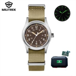 MILITREK 2025 New Military 37mm VH31 Men's Quartz Watch AR Sapphire Stainless Steel Waterproof 10Bar Luminous C3 Reloj Hombre