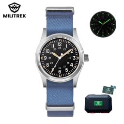 MILITREK 2025 New Military 37mm VH31 Men's Quartz Watch AR Sapphire Stainless Steel Waterproof 10Bar Luminous C3 Reloj Hombre