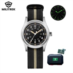 MILITREK 2025 New Military 37mm VH31 Men's Quartz Watch AR Sapphire Stainless Steel Waterproof 10Bar Luminous C3 Reloj Hombre