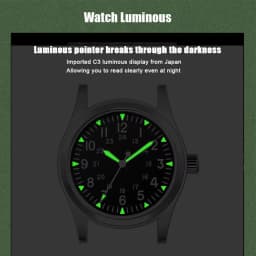 MILITREK 2025 New Military 37mm VH31 Men's Quartz Watch AR Sapphire Stainless Steel Waterproof 10Bar Luminous C3 Reloj Hombre