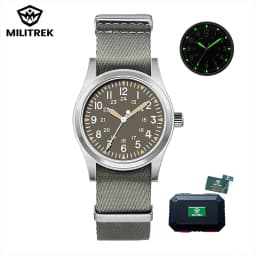 MILITREK 2025 New Military 37mm VH31 Men's Quartz Watch AR Sapphire Stainless Steel Waterproof 10Bar Luminous C3 Reloj Hombre
