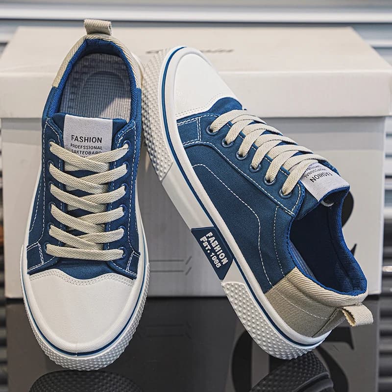 Men's Canvas Shoes Lightweight Breathable Street Style Skateboarding Spring Summer Fashion Casual Shoes for Teens