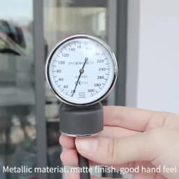 JUSTLANG Manual Blood Pressure Monitor BP Upper Arm Sphygmomanometer Aneroid Baumanometer Stethoscope with Zipper Bag for Adult