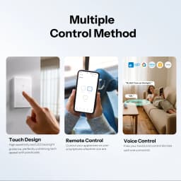 SONOFF T6 120 Matter TX Gen2 US Smart Touch Wall Switch Detach Relay Adjustable Night Switch Locator Apple Ecosystem Compatible