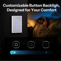 SONOFF T6 120 Matter TX Gen2 US Smart Touch Wall Switch Detach Relay Adjustable Night Switch Locator Apple Ecosystem Compatible