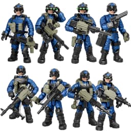 Military Army Soldiers World War SWAT Polices Soldiers Special Forces Model Assembly Building Blocks Bricks Toys Gift 