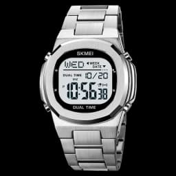 SKMEI 2004 Luxury Digital Watch for Men Sport Calendar Steel Waterproof Electronic Men Wristwatches Led Alarm Clock Reloj Hombre