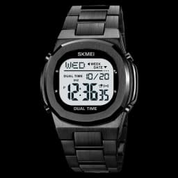 SKMEI 2004 Luxury Digital Watch for Men Sport Calendar Steel Waterproof Electronic Men Wristwatches Led Alarm Clock Reloj Hombre