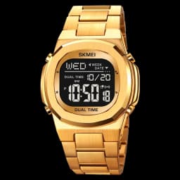 SKMEI 2004 Luxury Digital Watch for Men Sport Calendar Steel Waterproof Electronic Men Wristwatches Led Alarm Clock Reloj Hombre