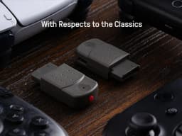 8BitDo Retro Receiver Adapter for Saturn, Windows 11/ 12, Compatible with Xbox Series, Xbox One, Switch Pro, PS5, PS4 Controller