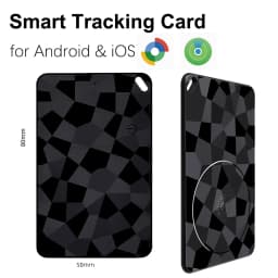 Smart Wallet Tracker Rechargeable Dual System Item Finder Compatible with Apple Find My & Android "Find Hub Device" APP