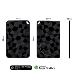 Smart Wallet Tracker Rechargeable Dual System Item Finder Compatible with Apple Find My & Android "Find Hub Device" APP