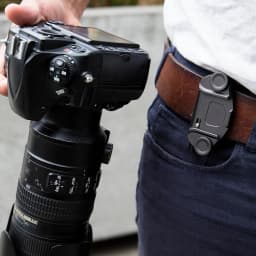 Capture Camera Clip V3, Black with Plate, Holds D SLR, Compact and Point and Shoot Bodies, Secure, Stable and Accessible