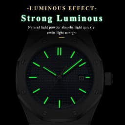 POEDAGAR Original Luxury Man Watch Date Luminous Waterproof Stainless Steel Men Wristwatch Fashion Business Quartz Men's Watches