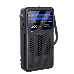 Portable FM/AM/SW Radio Battery FM Receiver Excellent Reception Clear Speaker With 3.5mm Headphone Jack LED Lighting For Elderly