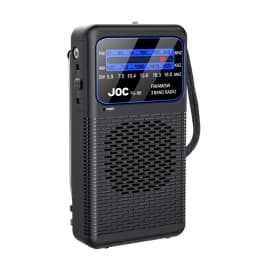 Portable FM/AM/SW Radio Battery FM Receiver Excellent Reception Clear Speaker With 3.5mm Headphone Jack LED Lighting For Elderly