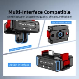 Flymile Quick-release Charging Base for DJI OSMO Pocket 4/ 3 Upright Multifunction Metal Mount Adapter Desktop Base