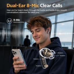 QCY HT21 Wireless Earphones Melobuds N65 -60dB AI Adaptive ANC Earbuds Bluetooth 6.0 LDAC Hi-Res Audio 8 Mics 50Hrs Headset