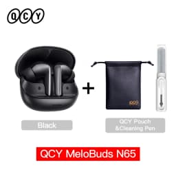 QCY HT21 Wireless Earphones Melobuds N65 -60dB AI Adaptive ANC Earbuds Bluetooth 6.0 LDAC Hi-Res Audio 8 Mics 50Hrs Headset