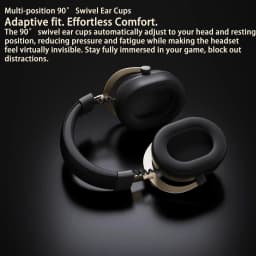 MCHOSE V9 Turbo+ 7.1 Surround Sound Magnetic Wireless Gaming Headset90° Swivel Ear Cups 60mm Low Latency RGB Magnetic Charging