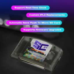 EPICJOY SummerCart 64 SC64 Open Source Game Card N64 with Built-in Emulator For N64 Console Gift 32GB TF Card 5400 Games