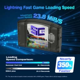 EPICJOY SummerCart 64 SC64 Open Source Game Card N64 with Built-in Emulator For N64 Console Gift 32GB TF Card 5400 Games