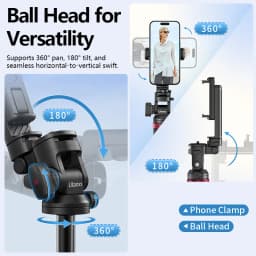 Ulanzi MT-78 Quick-Release Tripod for Camera Smartphone Fill Light Max1.85m Tripod Selfie with Remote Control