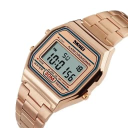 SKMEI 1123 Digital Sports Watch for Men Luxury Stainless Steel Electron Waterproof Mens Wristwatches Clock 1328 Reloj Hombre