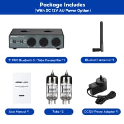 AIYIMA T1 PRO Vacuum Tube Preamplifier Amplifiers Home Audio RCA Bluetooth Input Bass Treble Control HiFi Stereo AUX 12V Trigger
