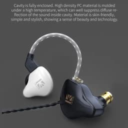 KBEAR KS1 HiFi Earphone 2Pin Cable in Ear Monitor Headphones for Singer Musicians Wired Earbuds IEMS for Gaming Wired Earbuds
