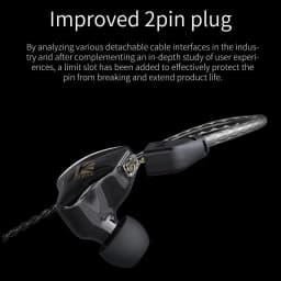 KBEAR KS1 HiFi Earphone 2Pin Cable in Ear Monitor Headphones for Singer Musicians Wired Earbuds IEMS for Gaming Wired Earbuds