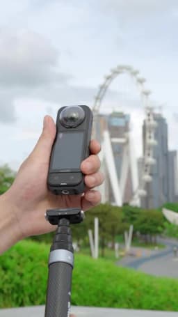 aMagisn 1.2M/3M Invisible Selfie Stick Freely Retractable Carbon Fiber Extended For Gopro Max / Insta360 X3 X4 X5 Accessories