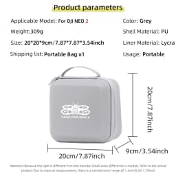 Carrying Shockproof Case For DJI NEO 2 Case Portable Storage Bag For DJI Neo 2 Drone Remote Accessories
