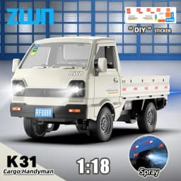 ZWN 1:16/1:18 RC CAR Simulation Drift Climbing Truck Led Light Small Cargo Remote Control Electric Toy Model for Kids Gifts