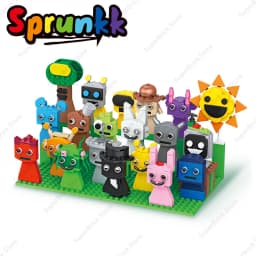 Hot Sprunki Building Blocks Toys Sets Classic Game Cartoon Doll 18 Figures Model Bricks Children's toys Holiday Birthday Gifts