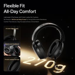 ATK N9 Game Headset Three Mode Wireless Headworn PS5 PC Gaming Headset Microphone Virtual 7.1 Surround Noise Reduction Headset
