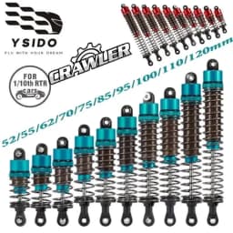 4PCS 52/55/62/70/75/85/95/100/110/120mm Shocks Absorber for 1/10 RC Truggy Buggy On-Road Touring Drift Racing Climbing Car Partt