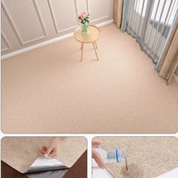 50cmX2m Kitchens Bedroom Rug Water Uptake Home Decor Self-adhesive Room Decoration Bathroom Rugs Solid Color Carpet Living Room