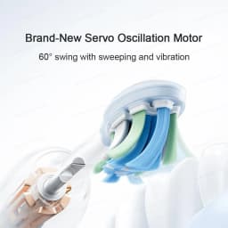 MIJIA Smart Servo-Oscillation Electric Toothbrush Pro, IPX8 Waterproof & Travel Lock, 180-Day Long Battery Life, App Control