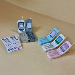 Mini Flip Phone Recording plus Version Keychain Toy Retro Design Girls Gift Genuine Capsule Spirits