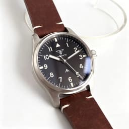 Tandorio 39mm Pilot Stainless Steel Quartz Watch Sapphire Glass 200M Waterproof VH31 Sweep Seconds Movement Lume Men Retro Watch
