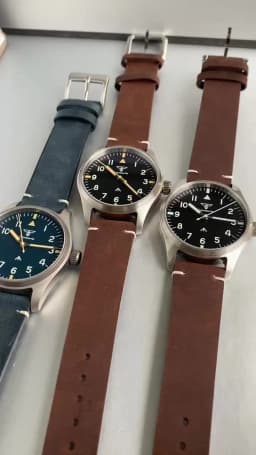 Tandorio 39mm Pilot Stainless Steel Quartz Watch Sapphire Glass 200M Waterproof VH31 Sweep Seconds Movement Lume Men Retro Watch