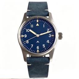 Tandorio 39mm Pilot Stainless Steel Quartz Watch Sapphire Glass 200M Waterproof VH31 Sweep Seconds Movement Lume Men Retro Watch