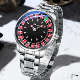 CHENXI Roulette Rotating Dial Men Quartz Watch Arabic Numerals Waterproof Luminous Hands Male Wristwatch Gift Reloj Hombre