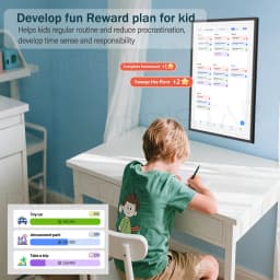 15.6 Inch WiFi Digital Family Calendar Smart Touchscreen Chore Chart Wall Desk Mountable Planner Schedules Digital Calendar