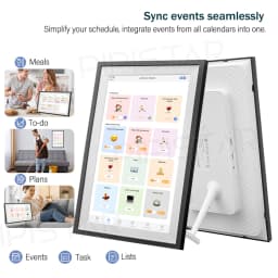 15.6 Inch WiFi Digital Family Calendar Smart Touchscreen Chore Chart Wall Desk Mountable Planner Schedules Digital Calendar