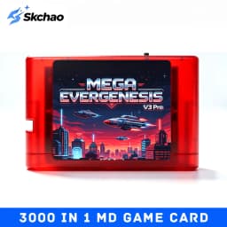 Mega EverDrive V3 Pro 3000 in 1 Flash Cartridge for Sega Genesis / Mega Drive, Retro 16Bit Game Card with Free 4GB TF Card
