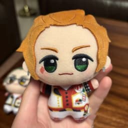 Twisted-Wonderland 10cm Riddle Rosehearts Cotton Doll - Chibi Stuffed Toy Print Keychain Pendant Gift