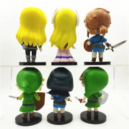 6pcs/set Game The Legend of Zelda Link Cute PVC Action Figure Toys 10cm
