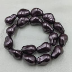 Baroque Pearl Irregular Straight Hole Pearl Cross-border Popular DIY Bead Necklace Irregular Shaped Shell Pearl